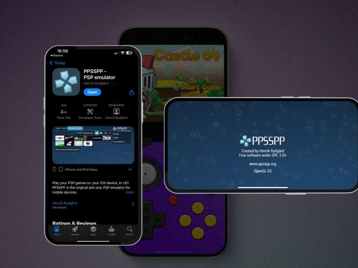 PSP、iPhone や iPad でポータブル PlayStation をプレイするためのエミュレータ