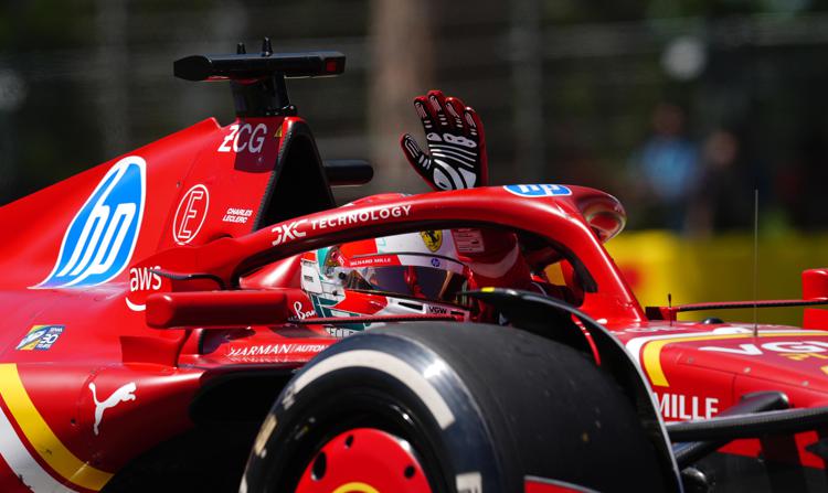 Gp Imola, Leclerc con Ferrari leader prime prove libere