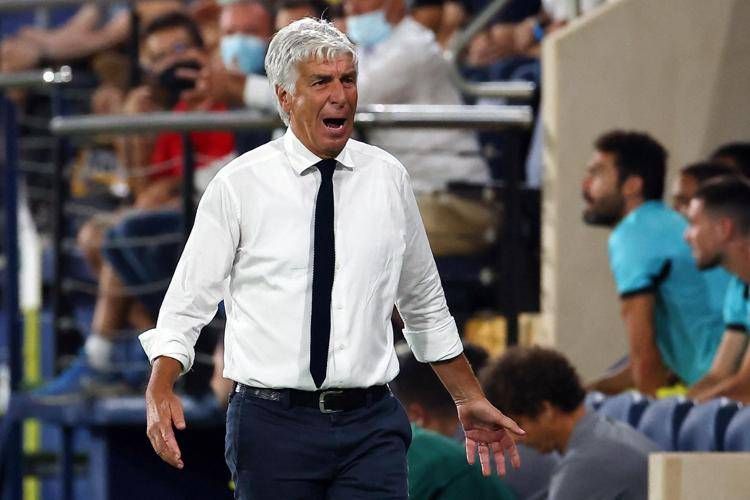 Il tecnico dell'Atalanta Gian Piero Gasperin <span id=