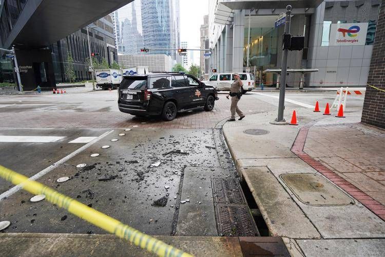 Danni dopo il maltempo a Houston, Texas - Afp