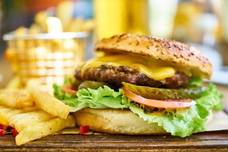 Un hamburger - ()