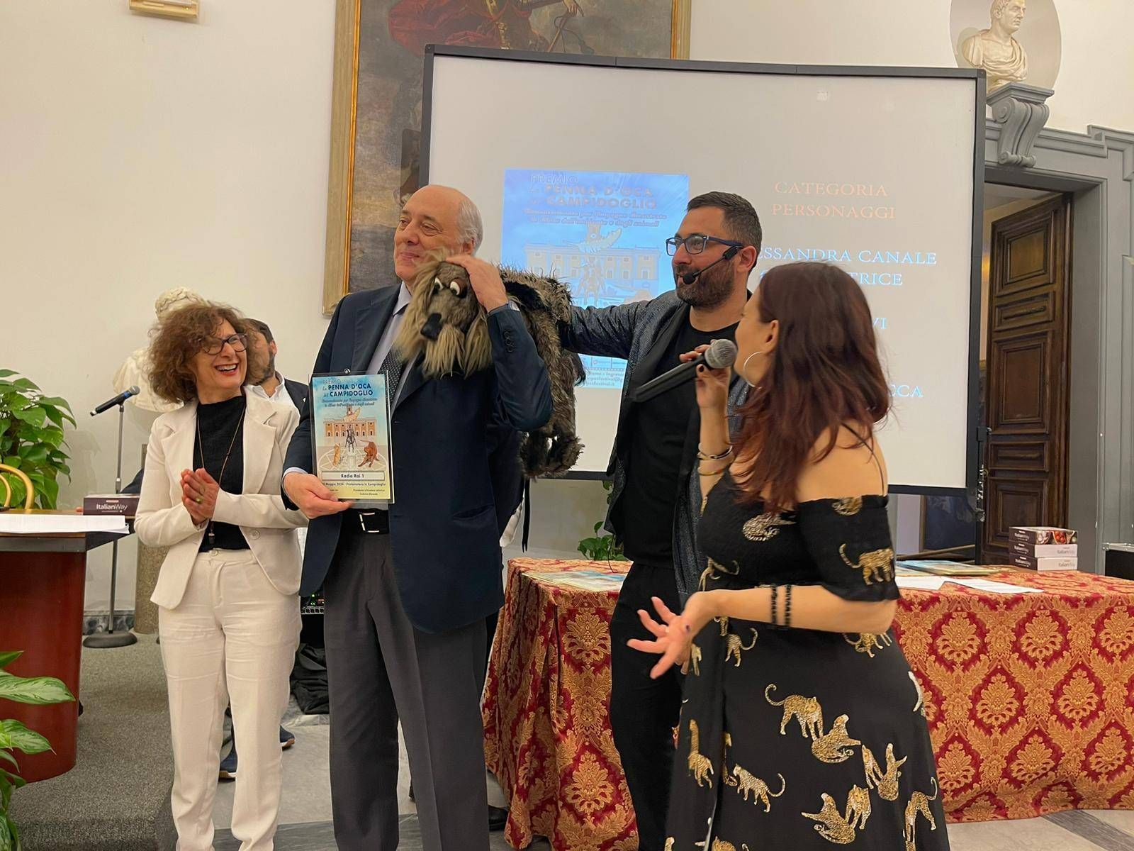 'La Penna d'Oca del Campidoglio 2024', Pionati, Gr Rai ve RadioUno'nun ödülünü aldı
