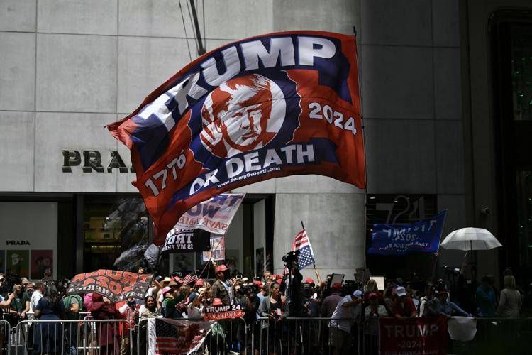 Sostenitori di Trump a New York - Afp