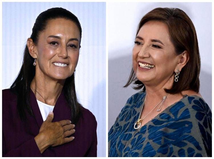 Claudia Sheinbaum e Xochitl Galvez  - Afp