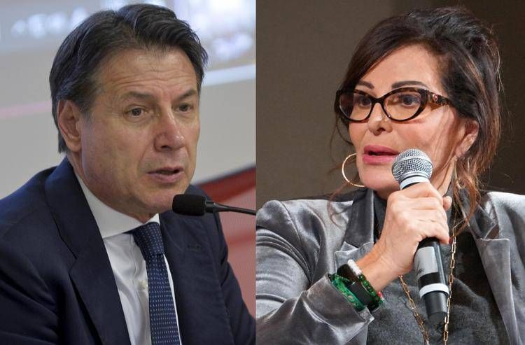 Giuseppe Conte e Daniela Santanchè (Fotogramma) 