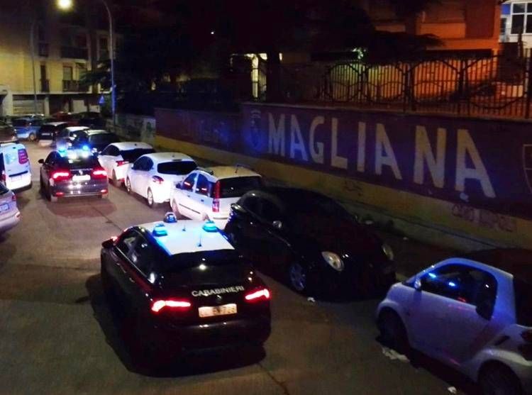 Forze dell'ordine alla Magliana
