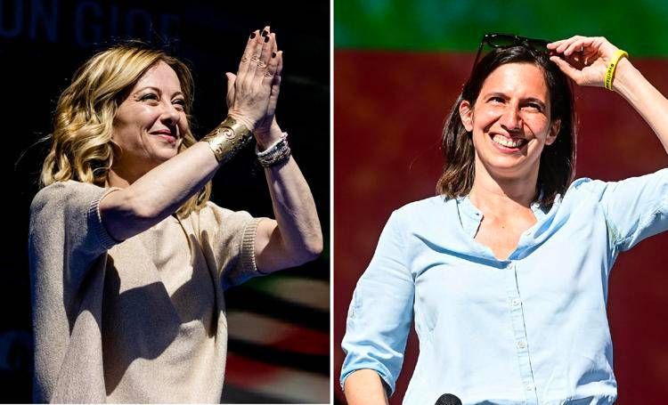 Giorgia Meloni e Elly Schlein - Afp