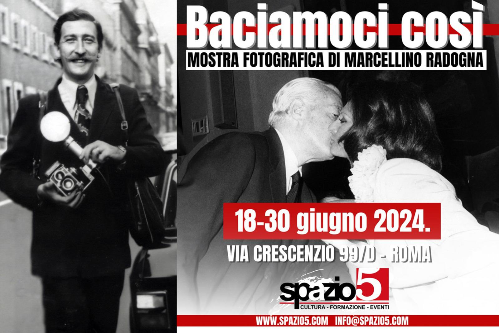 'Hadi böyle öpüşelim', Marcellino Radogna'nın 18 Haziran'da Roma'daki çekimleri