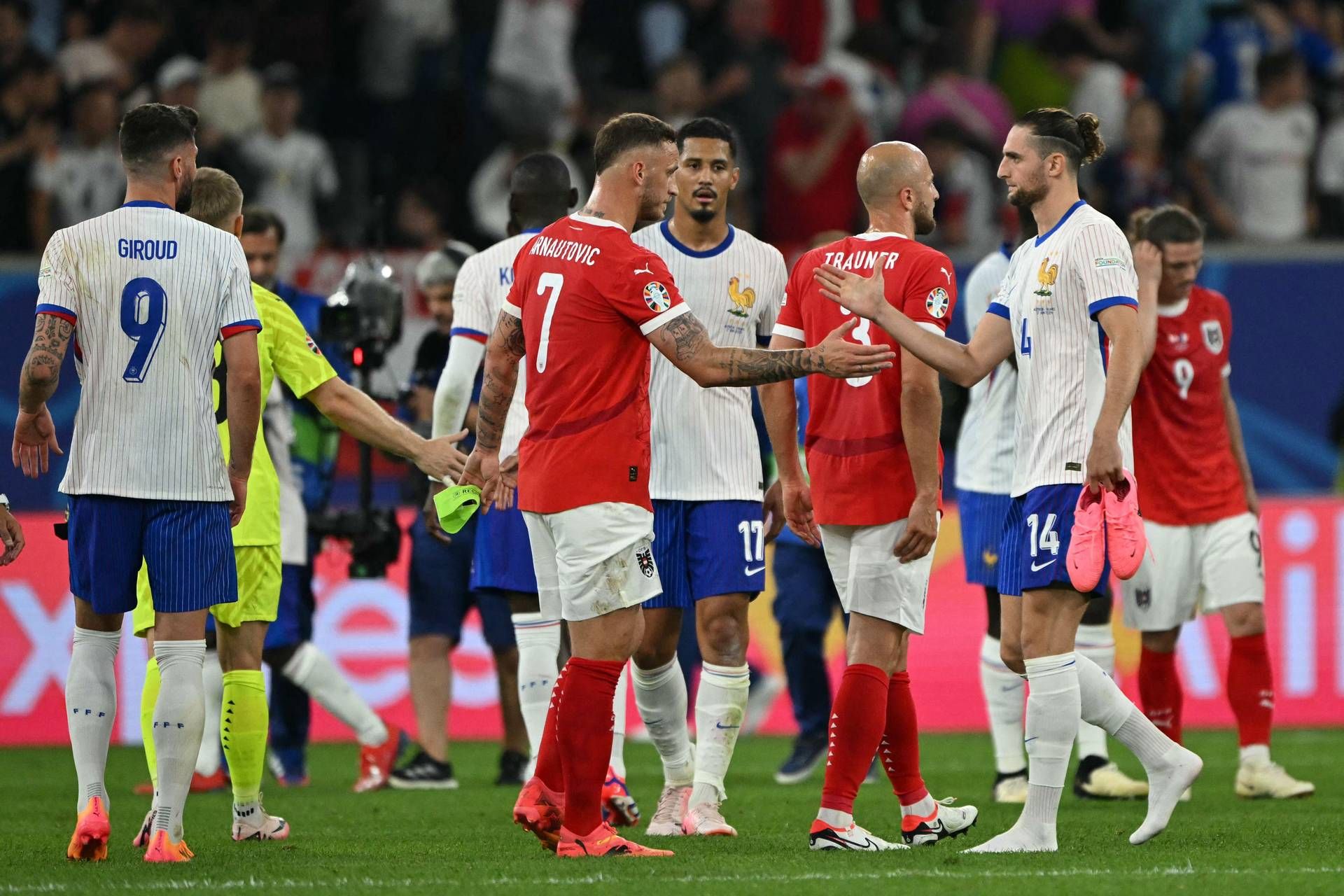 Euro 2024 - Austria-Francia 0-1: decide un autogol di Woeber