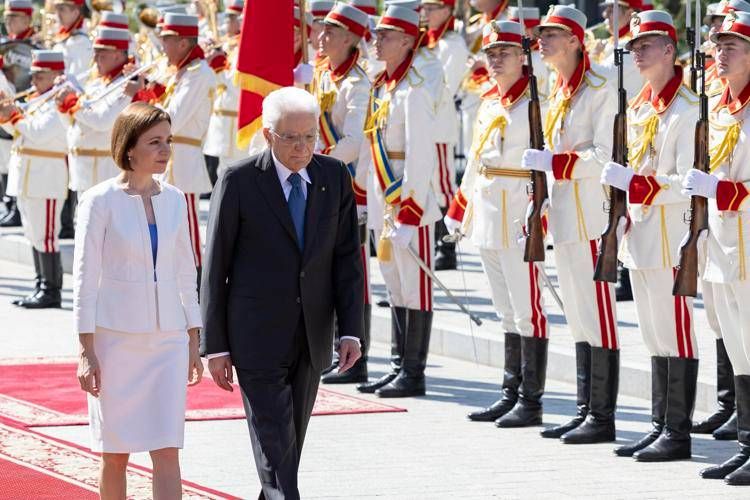 Sergio Mattarella e Maia Sandu (Foto Quirinale)