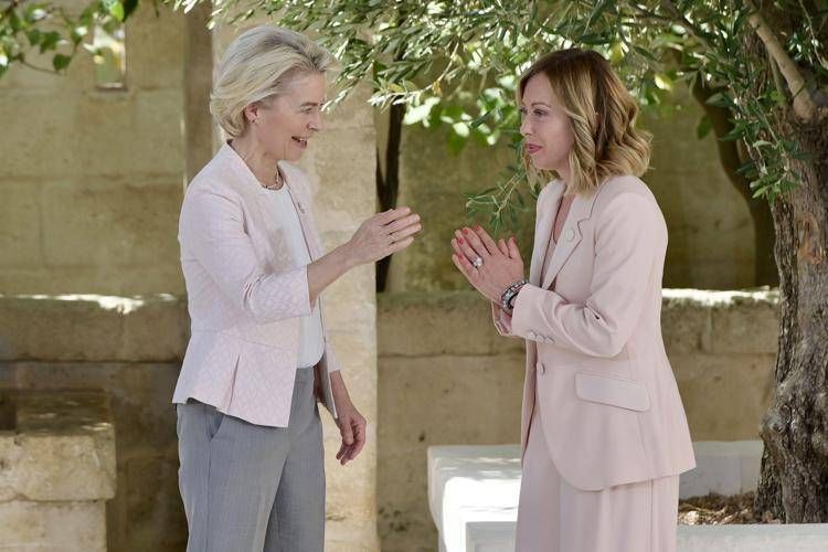 Ursula von der Leyen e Giorgia Meloni - (Fotogramma)
