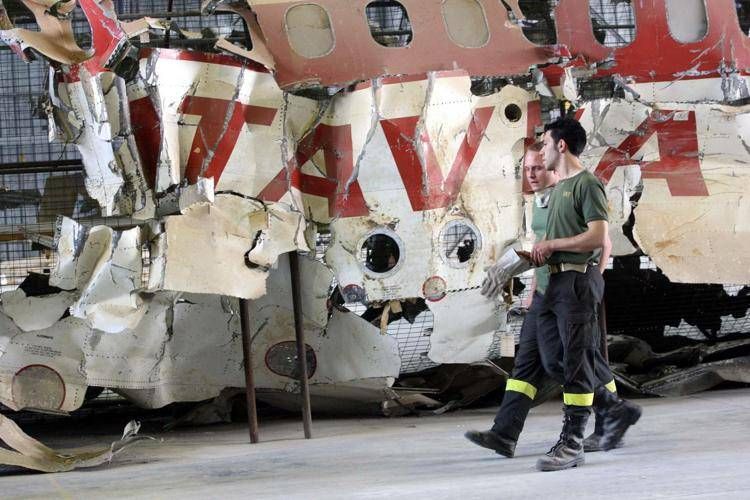 I resti del DC9 Itavia precipitato a Ustica - Fotogramma /Ipa
