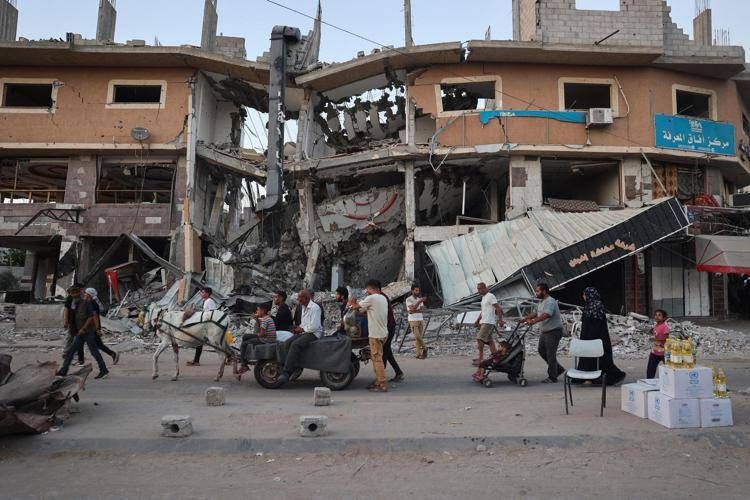 Macerie a Gaza - Afp