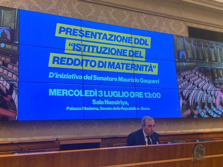 Presentazione ddl su reddito maternita da parte del senatore Gasparri