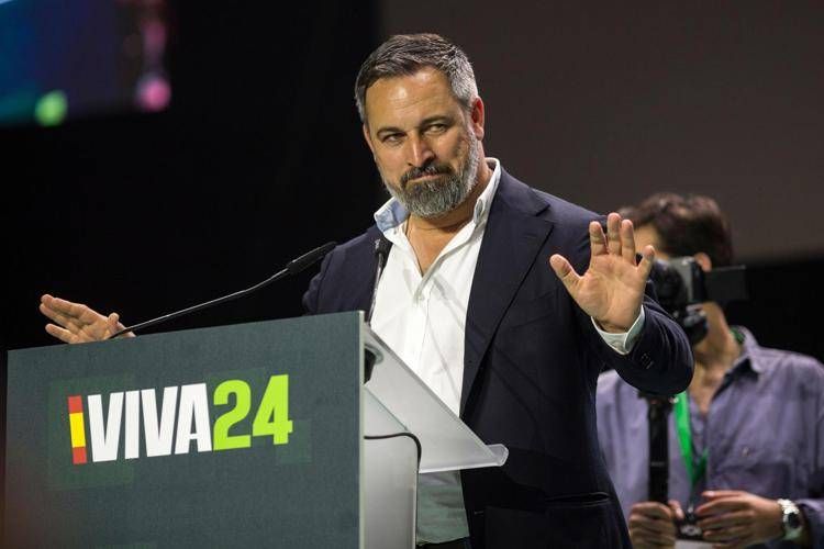 Santiago Abascal, leader di Vox - Fotogramma /Ipa