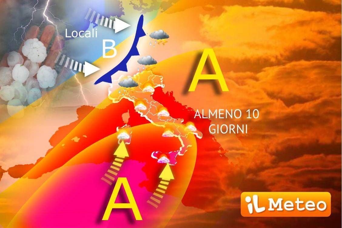 Afa e picchi di oltre 40°C - Italia nella morsa del caldo