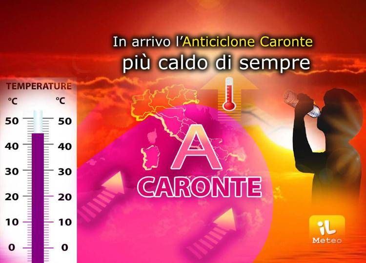 Non c'è pace, è in arrivo l'anticiclone Caronte più caldo di sempre Non c'è pace, è in arrivo l'anticiclone Caronte più caldo di sempre