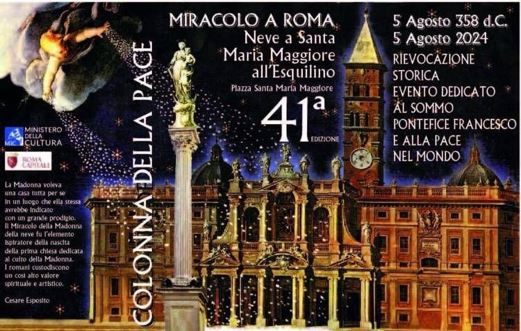 A Roma il 5 agosto si ripete il 'miracolo della neve'