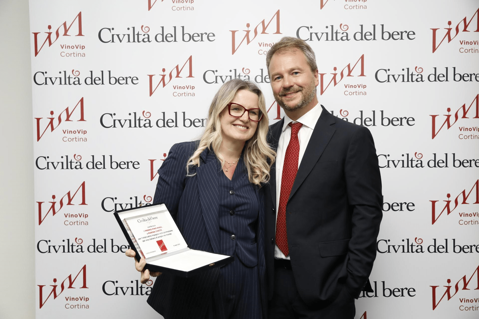 Şarap, VinoVip Cortina'da 'Civiltà del bere' Marina Cvetic'e 2024 Khail Ödülü'nü verdi