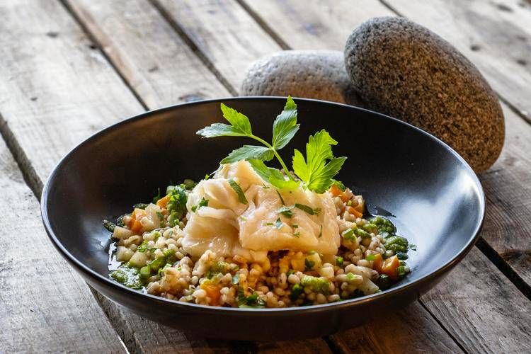 ORZOTTO CON STOCCAFISSO DI LOFOTEN IGP
