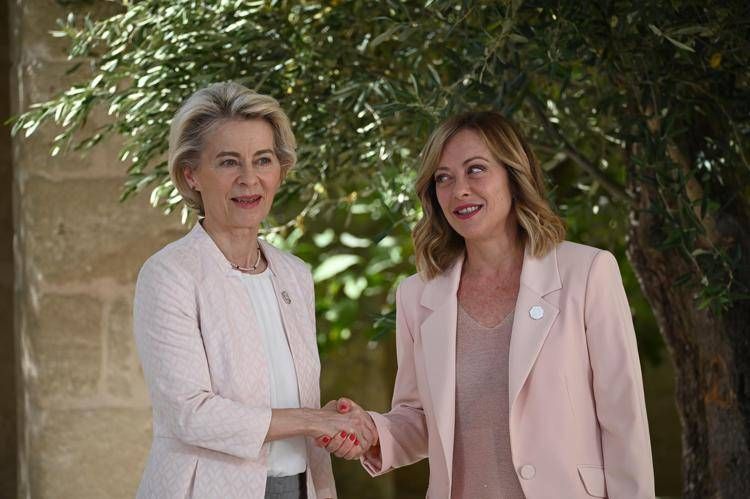 Von der Leyen e Meloni al G7 in Puglia - Fotogramma /Ipa