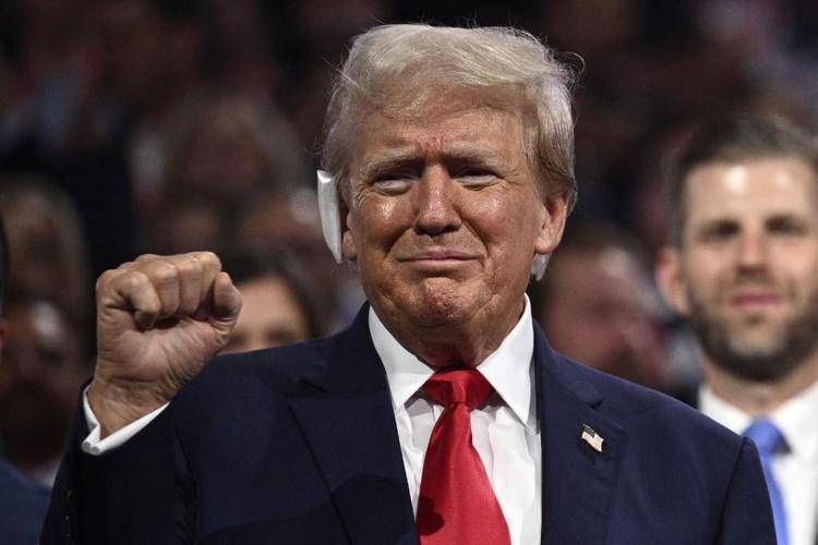 Donald Trump alla convention