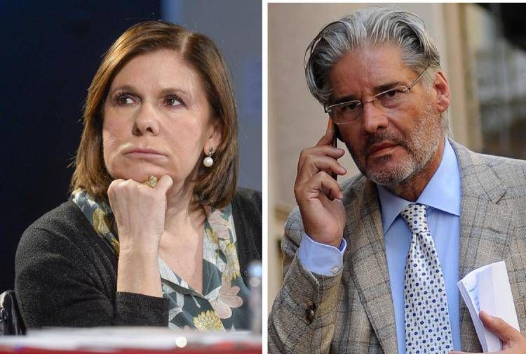 Bianca Berlinguer e Paolo Del Debbio