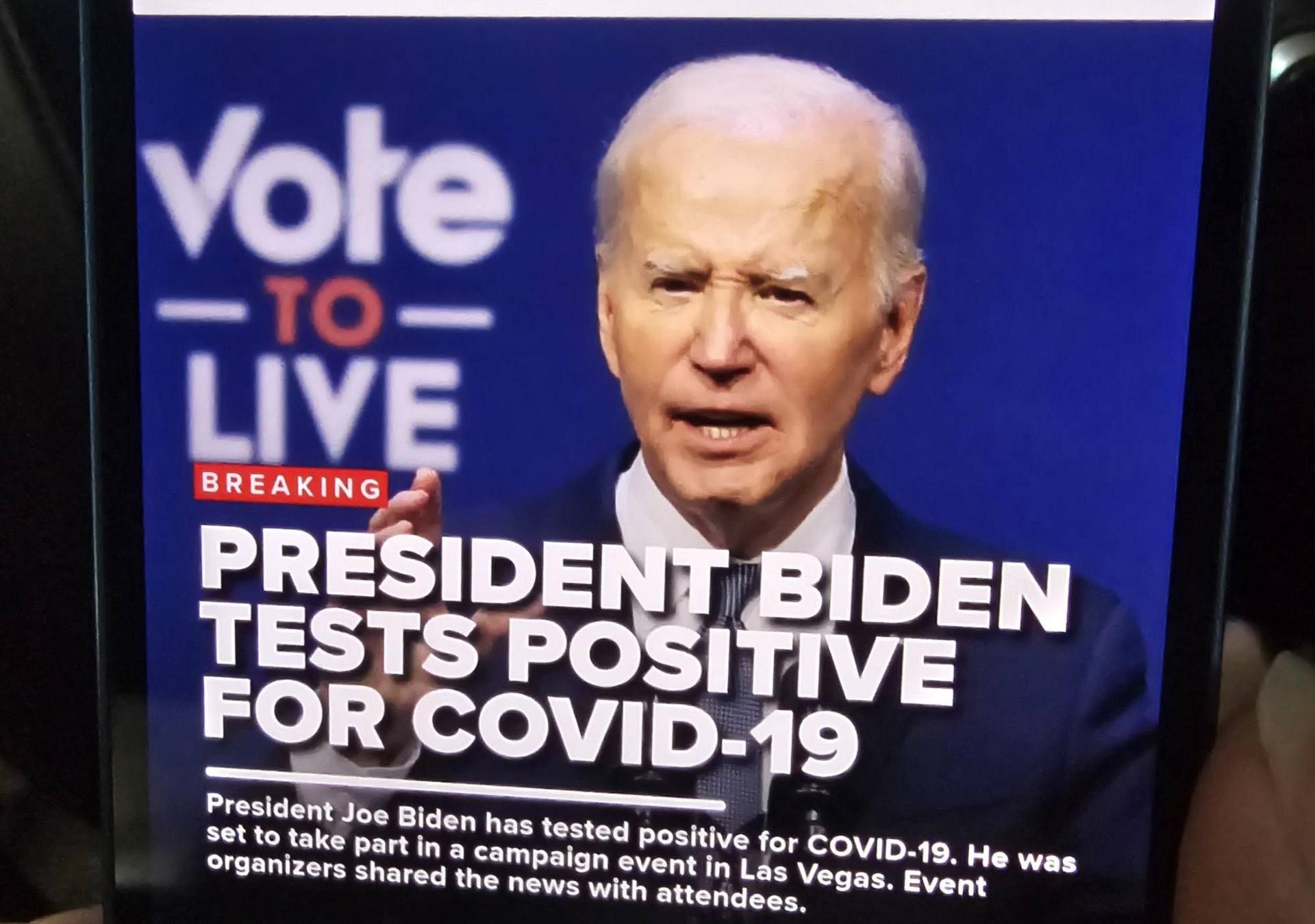 Biden e il covid - il sospetto corre sui social: Una scusa per ritirarsi