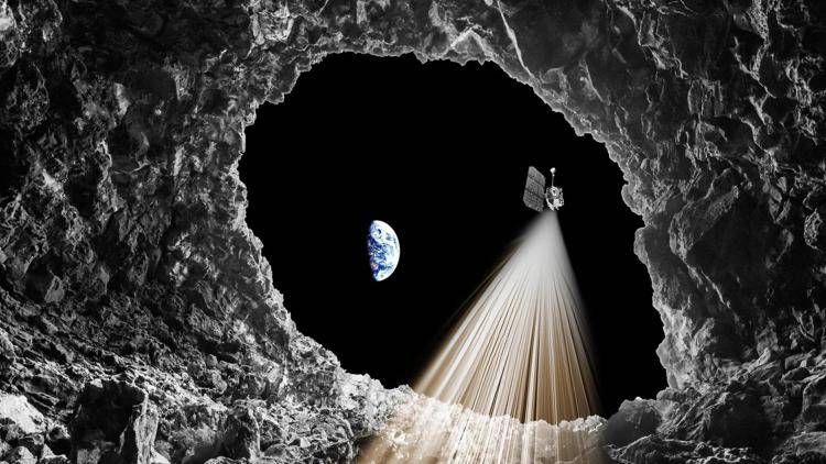 Elaborazione di una foto di A. Romeo. Modello 3D LRO della NASA (Crediti: Brian Kumanchik, Christian Lopez, NASA, JPL/Caltech) – foto scattata nel 1968 dall’astronauta Bill Anders di Apollo 8.