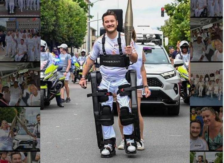 L'impresa di Kevin Piette, 'cyber tedoforo' alle Olimpiadi di Parigi - (Foto dal profilo Instagram)