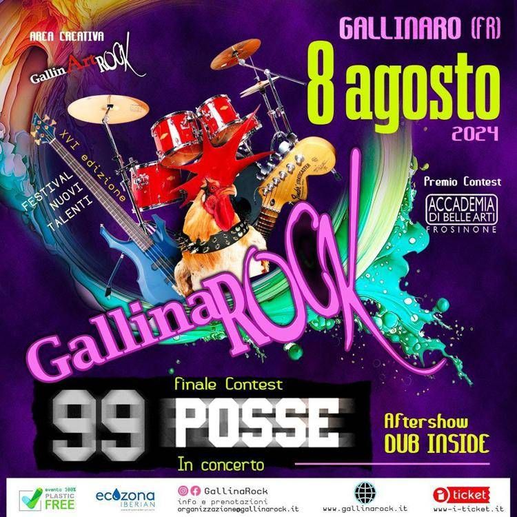 Musica: conto alla rovescia per il GallinaRock 2024, al via l'8 agosto