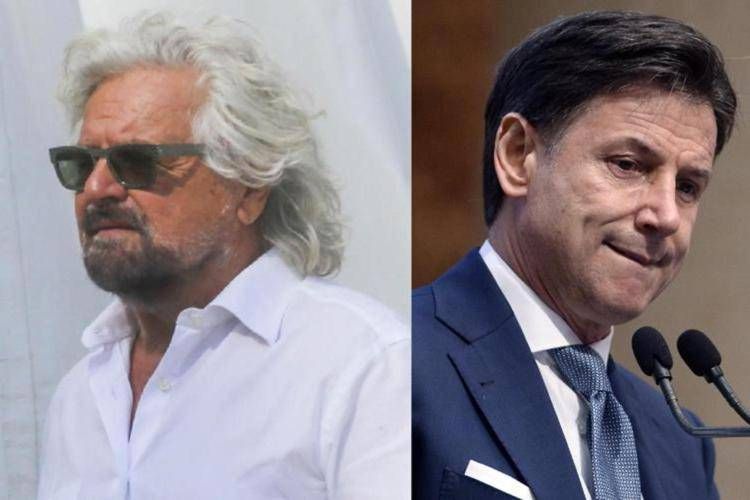 Beppe Grillo e Giuseppe Conte - Fotogramma
