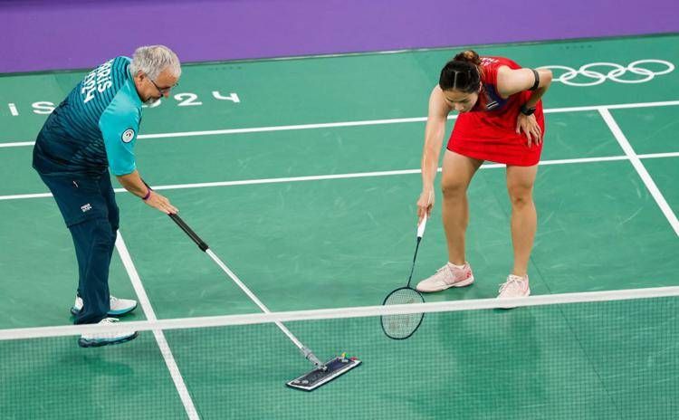 Una partita di badminton