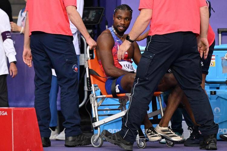 Lyles dopo la finale dei 200 metri