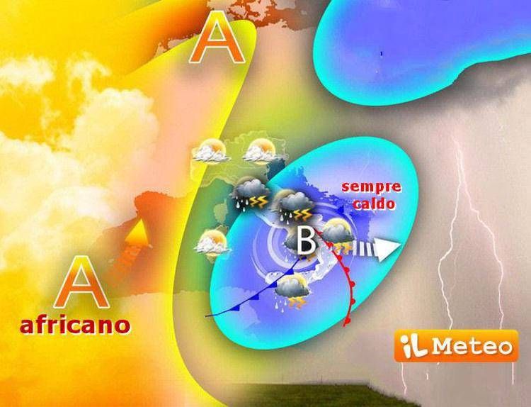Torna la pioggia ma il caldo non dà tregua, previsioni meteo della settimana