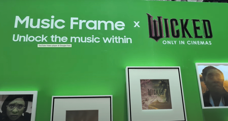 Samsung e Wicked si uniscono per creare un'esperienza audio magica su Music Frame