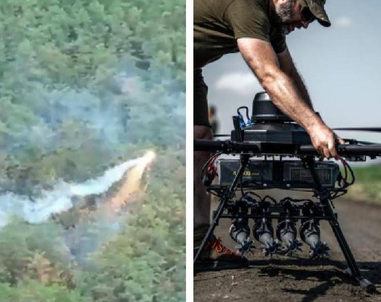 Un drone drago in azione