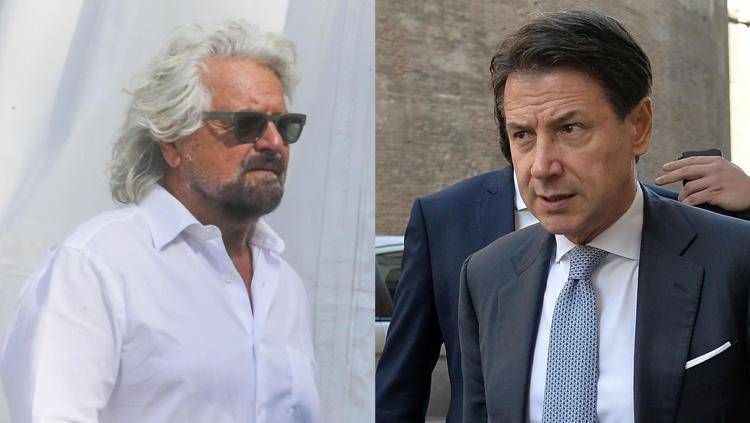 Beppe Grillo e Giuseppe Conte