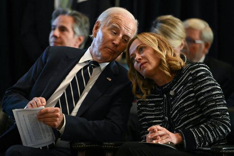 Giorgia Meloni e Joe Biden