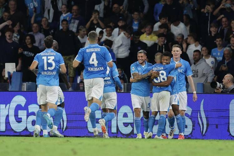 Il Napoli esulta
