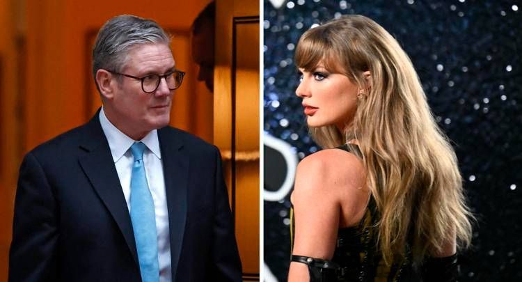 Keir Starmer e Taylor Swift - Afp