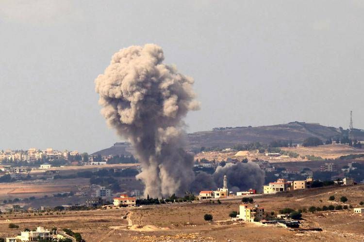 Raid israeliano oggi in Libano - Afp