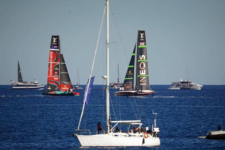 La gara di oggi in America's Cup (Afp)