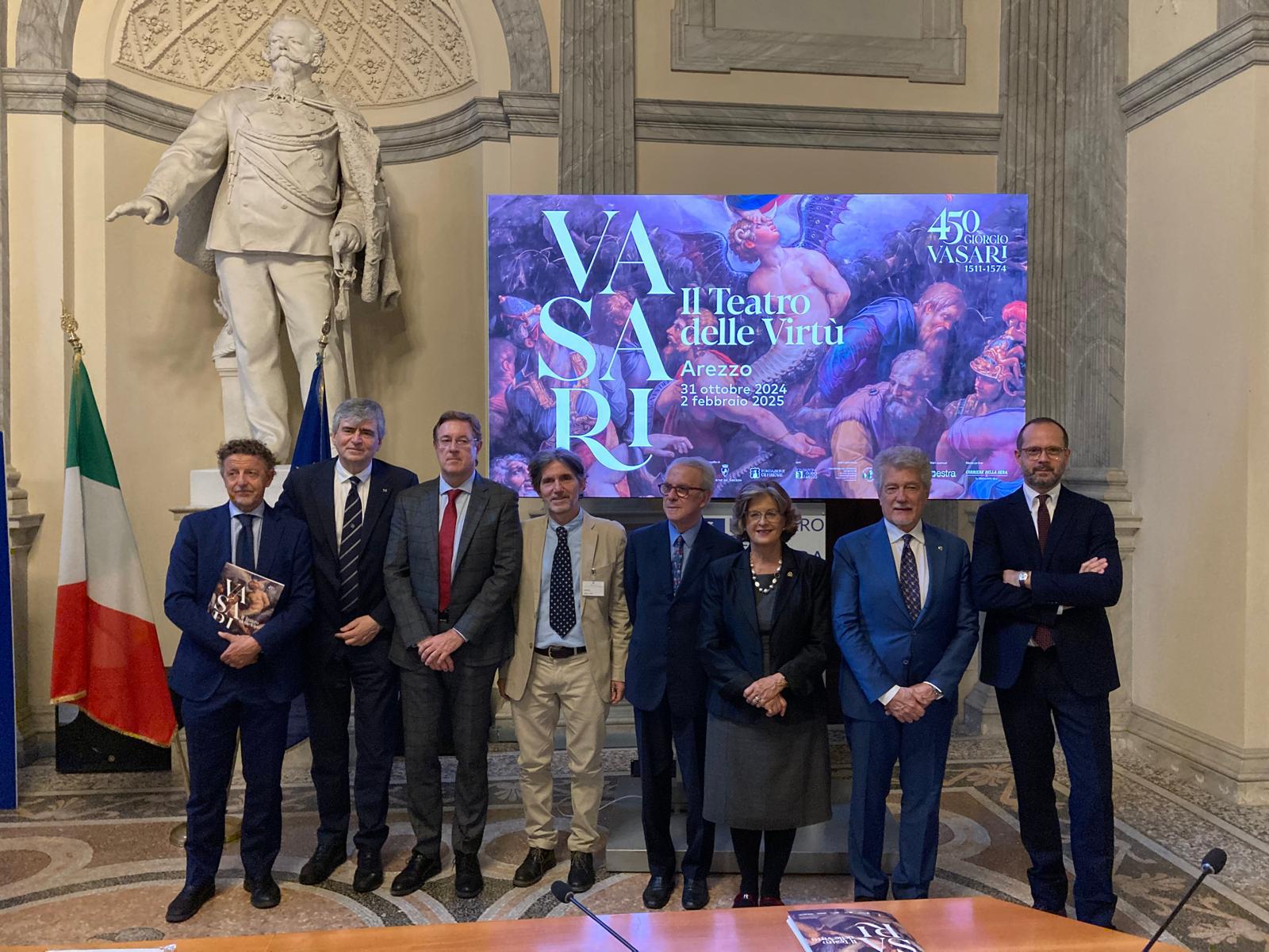 Giorgio Vasari'nin Arezzo'daki 100'den fazla eseriyle 'Erdemler Tiyatrosu'