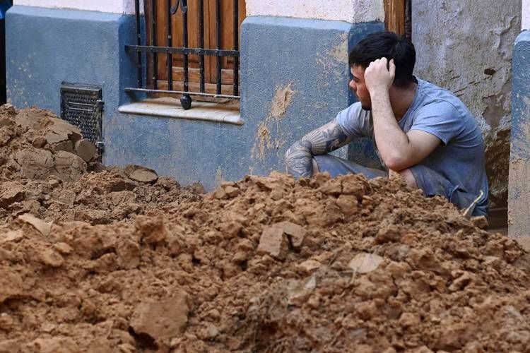 I danni dell'alluvione in Spagna - (Afp)