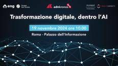 Trasformazione digitale, dentro l’AI: evento Adnkronos Q&A - Rivedi la diretta