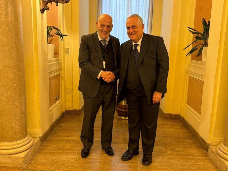 Javier Tebas e Claudio Lotito