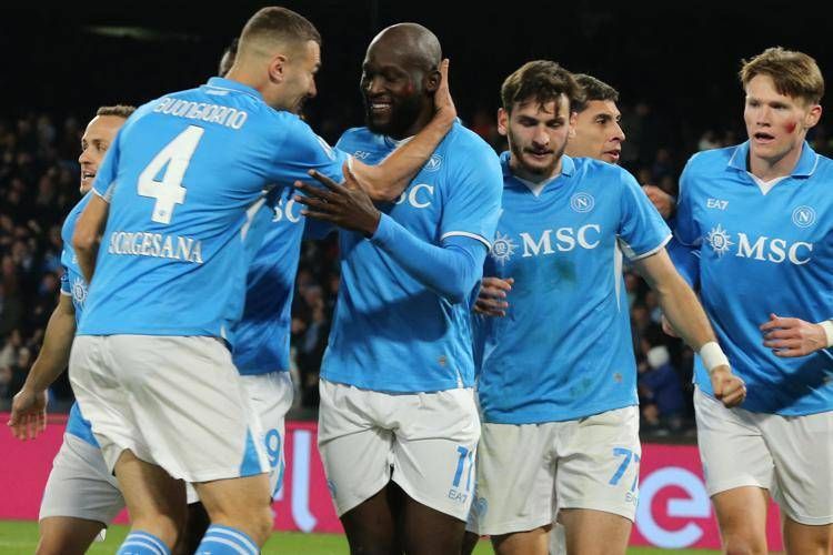 Il Napoli esulta