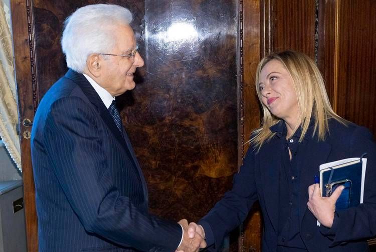 Sergio Mattarella e Giorgia Meloni - (Quirinale)