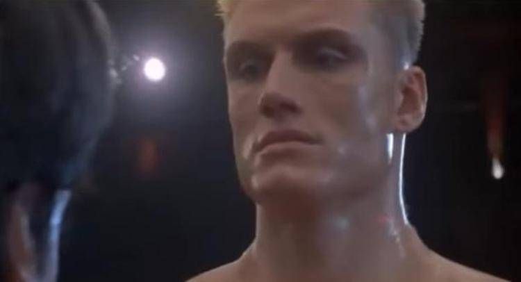 Dolph Lundgren alias Ivan Drago in 'Rocky IV'